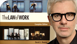 The Law of Work -- book cover with David Doorey | photo-illustration | 2018-01-31